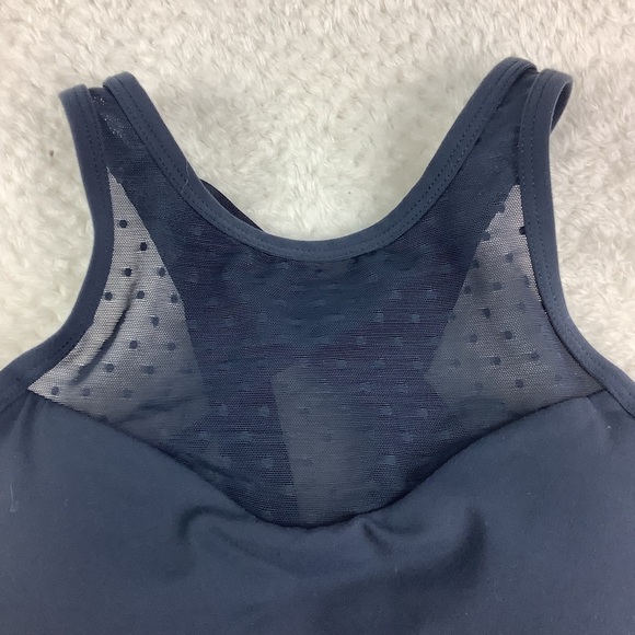 LORNA JANE SHEER DETAIL NAVY SPORT BRA - Picture 2 of 4